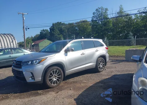 2017 Toyota Highlander Se from USA, damaged, VIN 5TDJZRFH1HS359958